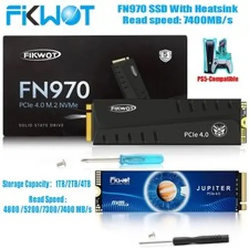 Fikwot M.2 2280 NVMe SSD PCIe Gen 4.0 SSD Hard Drive For PC PS5 1TB 2TB 4TB Lot