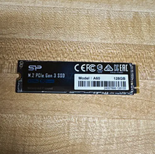 Silicon Power A60 128GB NVMe M.2 PCIe Gen3 Internal SSD Black