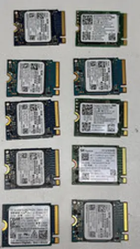 LOT of 10. 128GB SSD M.2 PCIE NVME 2230 Solid State Drive Major Brands,WD,Hynix
