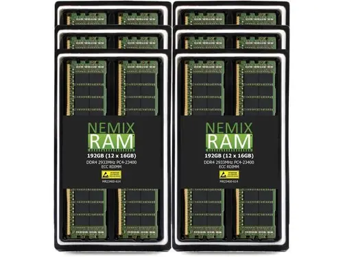 NEMIX RAM 1.5TB (12X128GB) DDR4 3200MHZ PC4-25600 8Rx4 1.2V 288-PIN ECC RDIMM Registered Server Memory KIT