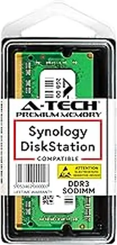 A-Tech 2GB RAM Compatible for Synology NAS DiskStation DS1812+, DS1512+, DS1513+, DS1813+, DS2413+ | DDR3 1066MHz PC3-8500 Non-ECC Unbuffered SODIMM Memory (Replacement for RAM-2G-DDR3)