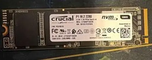 Crucial P1 500GB NVMe M.2 2280 Internal SSD PCIe Gen3 x4 CT500P1SSD8