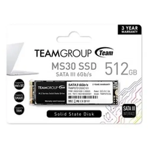 TEAMGROUP MS30 512GB with SLC Cache 3D NAND TLC M.2 2280 SATA III 6Gb/s Internal