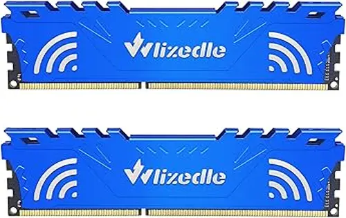 DDR3 RAM 16GB Kit (2x8GB) 1600MHz CL11 UDIMM, Desktop Memory Module PC3-12800 240-Pin 1.5V 2Rx8 Dual Rank Non-ECC Unbuffered PC Computer RAM Stick Upgrade - Blue