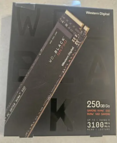 Western Digital 2280mm WD_Black SN750 250GB M.2 NVMe Gen 3.0 SSD WDS250G3X0C