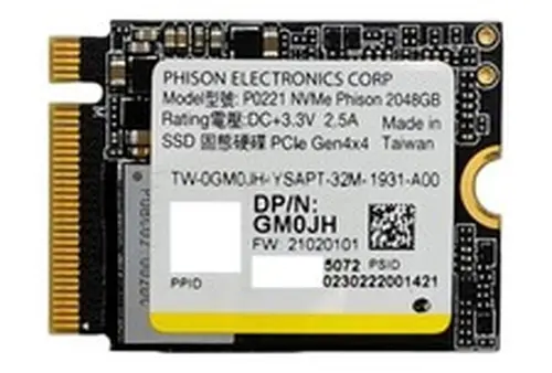 2TB Phison P0221 M.2 2230 PCIe 4.0 x4 NVMe Internal SSD Dell GM0JH
