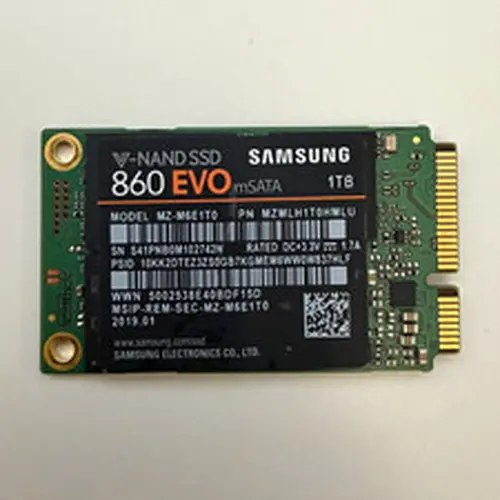 Samsung 860 EVO 1TB mSATA SATA III Internal SSD Green/Black MZ-M6E1T0