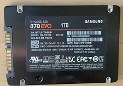 Samsung 870 EVO 1TB 2.5" SATA III Internal SSD