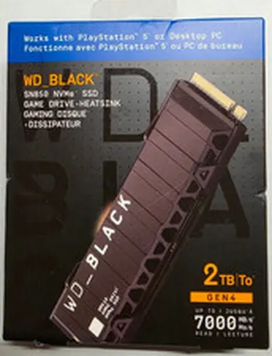 Western Digital WD Black SN850 2TB NVMe PCIe 4.0 M.2 Internal Gaming SSD