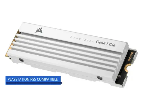 Corsair MP600 PRO LPX M.2 2280 1TB PCIe Gen4 x4 NVMe 1.4 3D TLC Internal Solid State Drive up to 7,100MB/sec (SSD) CSSD-F1000GBMP600PLPW -...