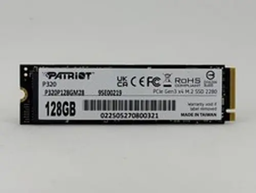 Patriot P320 128GB M.2 2280 NVMe PCIe Gen3 x4 SSD