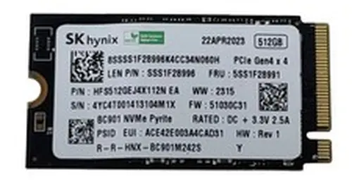 SK hynix BC901 512GB M.2 2242 NVMe PCIe Gen4 x4 SSD HFS512GEJ4X112N