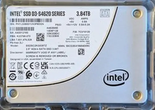 Intel D3-S4620 3.84TB SATA 6Gb/s SSD 3D TLC 2.5" Solid State Drive SSDSC2KG038TZ