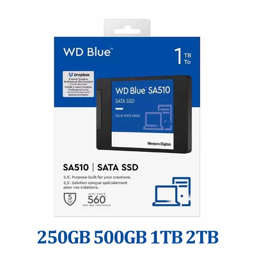 Western Digital 2TB WD Blue SA510 SATA Internal SSD 1TB Solid State Drive Lot