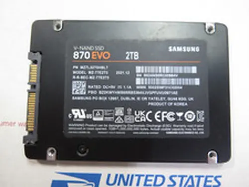 Samsung 870 EVO 2TB 2.5" SATA SSD MZ-77E2T0 - 99% health - 5 month old