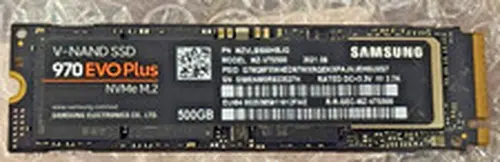 Samsung 970 EVO Plus Series 500GB M.2 2280 NVMe PCIe Internal SSD MZ-V7S500