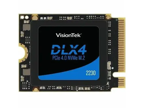 VisionTek DLX4 512 GB Solid State Drive - M.2 2230 Internal - PCI Express NVMe (PCI Express NVMe 4.0 x4) - Desktop PC, Storage System Device...