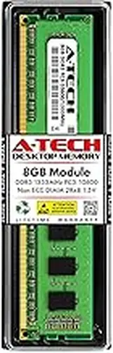 A-Tech 8GB RAM Replacement for Samsung M378B1G73AH0-CH9 | DDR3 1333MHz PC3-10600 UDIMM Non-ECC 2Rx8 1.5V 240-Pin Memory Module