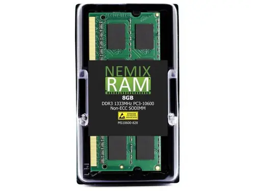 NEMIX RAM 8GB (1X8GB) DDR3 1333MHZ PC3-10600 2Rx8 1.35V 204-PIN Non-ECC Unbuffered SODIMM Point of Sale Memory Compatible with POSIFLEX EK-1530...