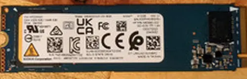 KIOXIA 512GB M.2 2280 NVMe SSD PCIe Gen 4x4 KBG50ZNV512G BG5