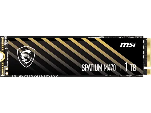 MSI SPATIUM M470 PRO PCIe 4.0 NVMe M.2 2280 1TB PCI-Express 4.0 x4 3D NAND Internal Solid State Drive (SSD) - SM470PN1TB