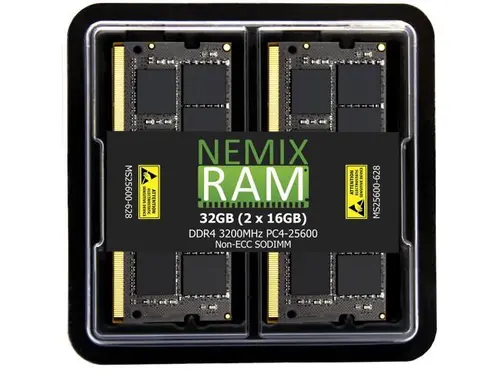 NEMIX RAM 32GB (2X16GB) DDR4 3200MHZ PC4-25600 2Rx8 1.2V CL22 260-PIN Non-ECC Unbuffered SODIMM KIT Compatible with POSIFLEX ZT-3716 Haydn ZT...