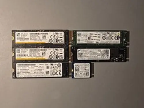 6 x 512GB M.2 NVMe PCIe Solid State Drives - Mixed Brands