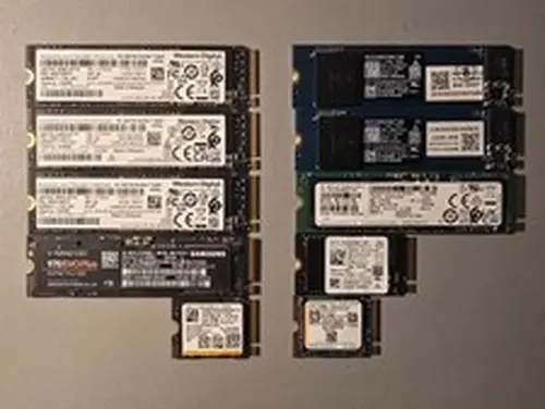 10 x 1TB M.2 NVMe PCIe Solid State Drives - Mixed Brands