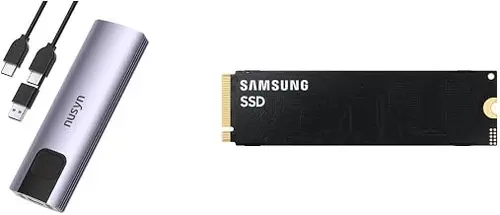 Samsung SSD and Nusyn SSD Enclosure Combo - Samsung 9100 PRO 8TB SSD Bundle with Nusyn NSE20 10Gbps M.2 NVMe/SATA SSD Enclosure
