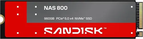 Sandisk 960GB NAS 800 PCIe 5.0 M.2 2280 NVMe SSD