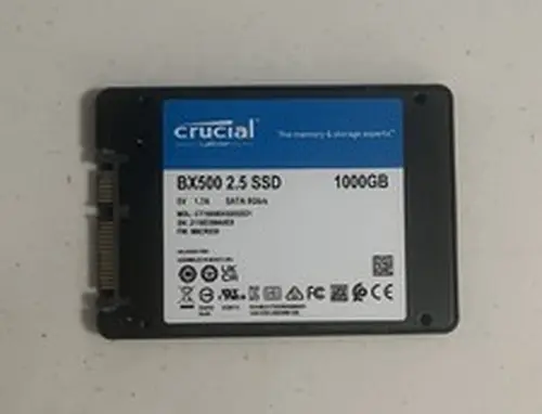 Crucial 1TB 2.5" SATA SSD BX500 CT1000BX500SSD1, GRADE A+