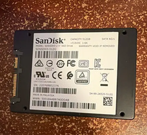 SanDisk Ultra 3D 512GB 2.5in SATA 6Gb/s Internal SSD SDSSDH3-512G
