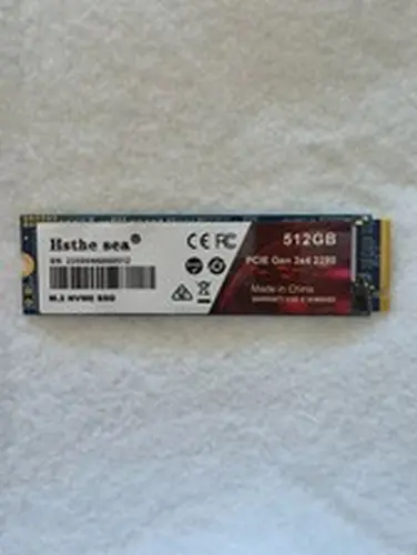 Hsthe sea 512GB M.2 2280 NVMe PCIe Gen3 x4 SSD 100% Health 11 Hours Wiped