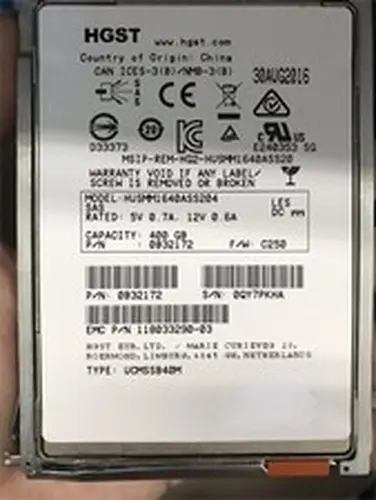 EMC V6-2S6FX-400U 400G SSD SAS 2.5 VNX1600 VNXE3200 Solid State Drive