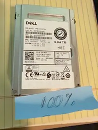 Dell / Kioxia KPM5XVUG3T84 091W3V 3.84TB SAS 12Gb SSD 100% Health
