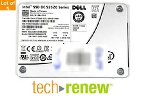 Lot of 5 Intel SSD DC S3520 Series 480GB SSD | SSDSC2BB480G7R | SATA | 064TMJ