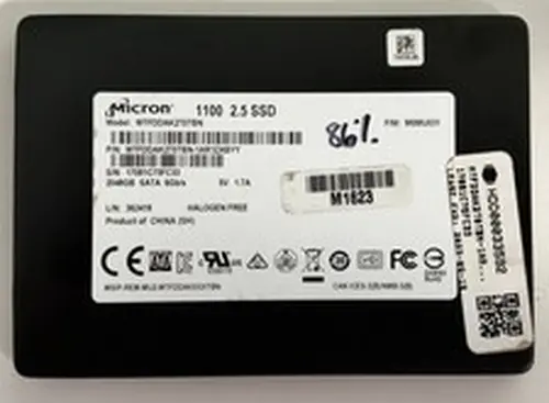 Micron 1100 2TB SSD MTFDDAK2T0TBN-1AR1ZABYY 2.5" SATA 6Gb/s 3D TLC 85-86% Health