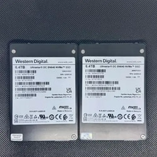 6.4TB NVMe U.2 SSD WD Ultrastar SN640 2.5" PCIe High Speed Enterprise Drive
