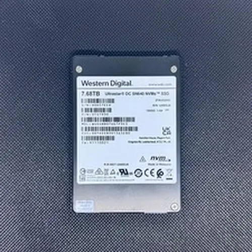 7.68TB NVMe U.2 SSD WD Ultrastar SN640 2.5" PCIe High Speed Enterprise Drive
