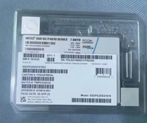 Intel P4610 7.68TB SSD U.2 SSD PE2KE076T8 NVME VDV10152 VDC AMPS SSDPE2KE076T801