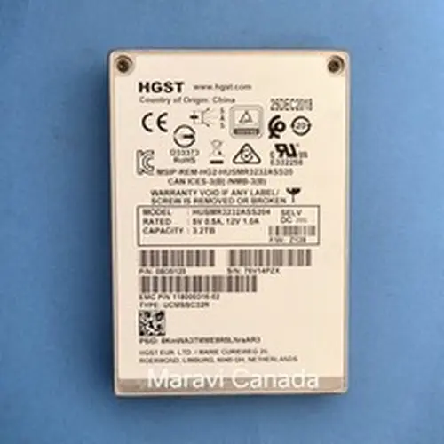HGST 2.5" 3.2TB SAS 12G SSD HUSMR3232ASS204 0B35215 UCMSSC32R *** 100% Health