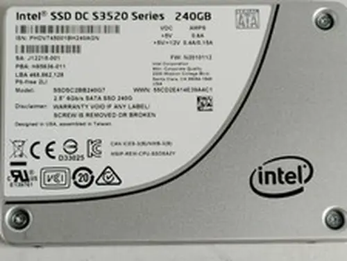 Intel S3520 SSDSC2BB240G7 240 GB SATA III 2.5 in Solid State Drive