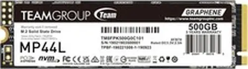 TEAMGROUP MP44L 500GB SLC Cache NVMe PCIe Gen 4x4 M.2 2280 Laptop&Desktop SSD