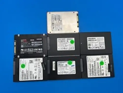 Lot of 7 - 256GB SATA III 2.5" SSD Mixed Manufacturers 81-88% Health