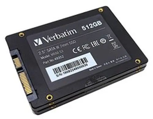 Lot of 2 Verbatim Vi550 S3 512GB 2.5" SATA III Internal Solid State Drive 49352