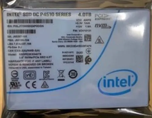 Intel DC P4510 Series 4TB U.2 NVMe PCIe 2.5'' Solid State Drive SSDPE2KX040T8