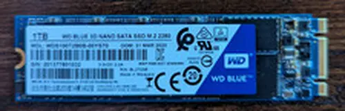 Western Digital 1TB WD Blue 3D NAND Internal PC SSD - SATA III, M.2 2280