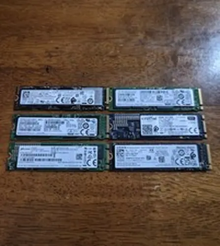 Lot of 6 Mix Brands 512GB M.2 NVMe SSD Internal
