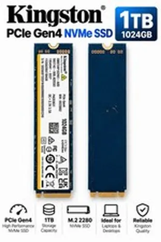 Kingston 1TB 1024GB NVMe SSD PCIe Gen4 M.2 2280 OEM Internal Solid State Drive