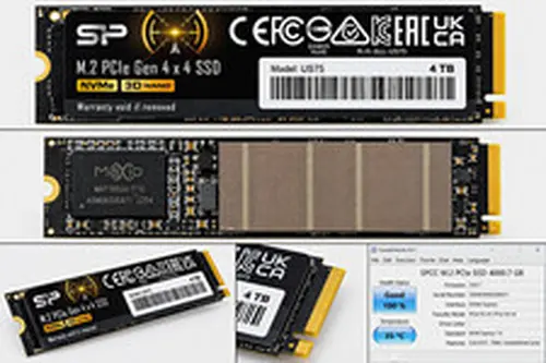 Silicon Power US75 4TB M.2 NVMe PCIe Gen4x4 Internal SSD S.M.A.R.T. TRIM
